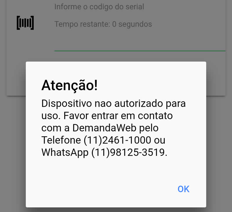 Aplicativo DemandaWeb na Play Store