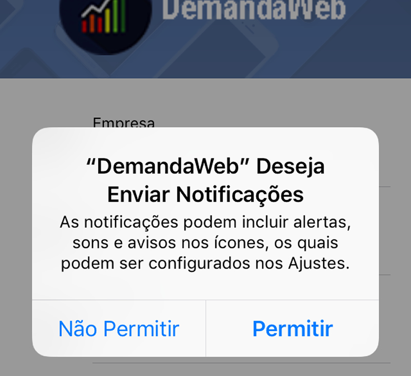 Aplicativo DemandaWeb na Apple Store